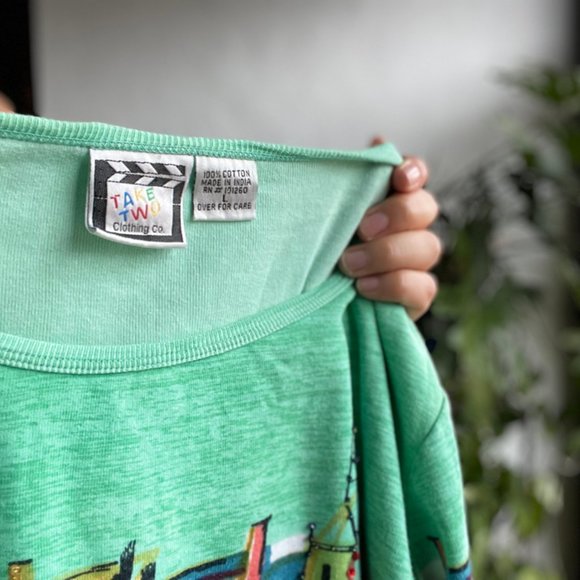 Vintage | Boxy Beaded Watercolor Top - Picture 8 of 9